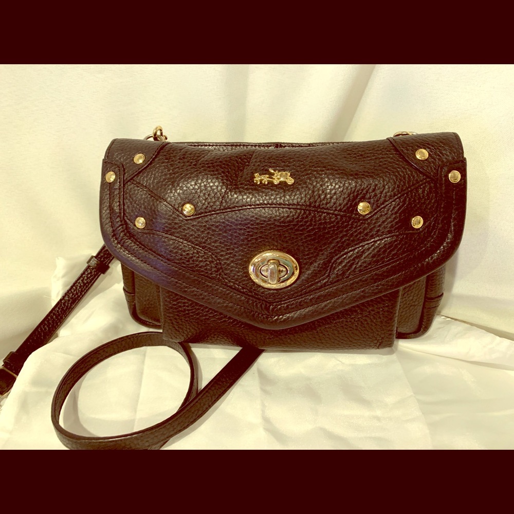Authentic Coach Leather Cross-body